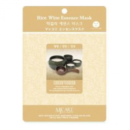 фото mijin маска тканевая рисовое вино - rice wine essence mask 23гр beauty