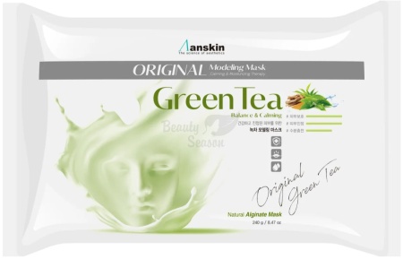 ANSKIN Original Маска альгинатная с экстрактом зеленого чая Modeling Mask Green Tea 500g