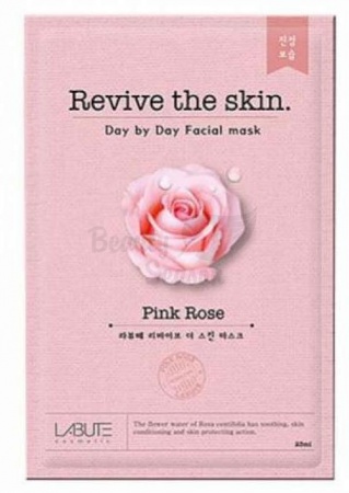 фото labute тканевая маска роза - revive the skin rose, 23 мл beauty