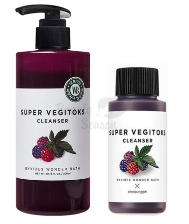 фото chosungah by vibes wonder bath детокс очищение для упругости кожи super vegitoks cleanser purple element