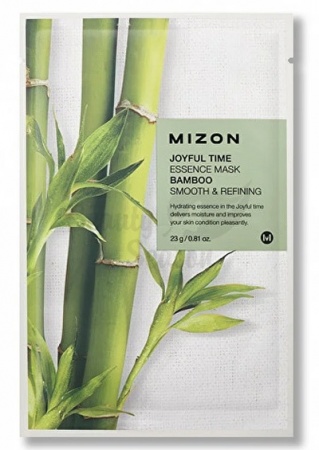 MIZON Тканевая маска Бамбук Joyful Time Essence Mask Bamboo Smooth & Refining