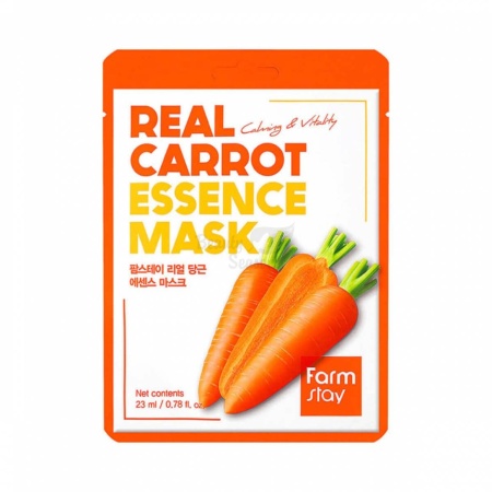 FARMSTAY Маска для лица с экстрактом моркови - Real Carrot Essence Mask