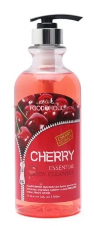 FOODAHOLIC Гель для душа с экстрактом Вишни Cherry Essential Body Cleanser