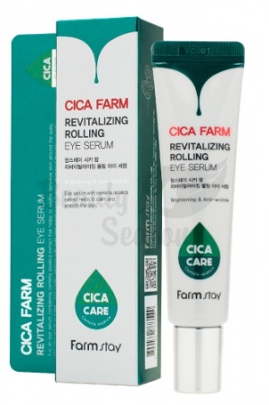фотоFARMSTAY Сыворотка-роллер с экстрактом центеллы Cica Farm Revitalizing Rolling Eye Serum бьюти сизон