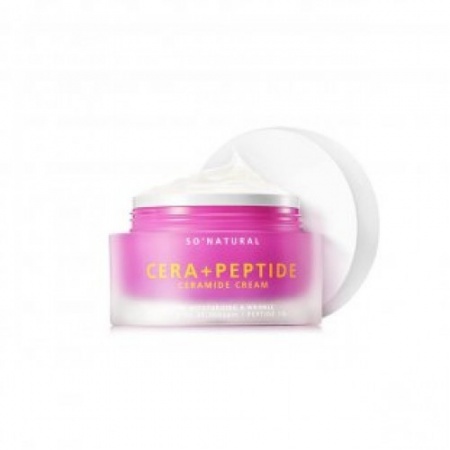 So Natural Пептидный крем для зрелой кожи  - Cera + Peptide Ceramide Cream 50ml