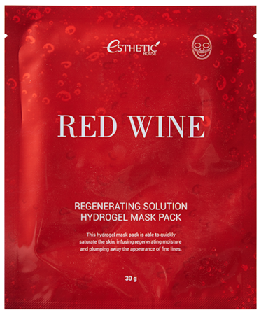 фото esthetic house гидрогелевая маска красное вино - red wine hydrogel mask pack beauty