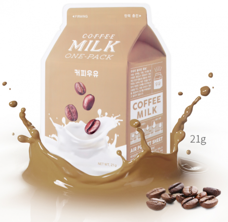 фото a'pieu маска тканевая кофе с молоком - coffee milk one-pack, 21 гр. beauty