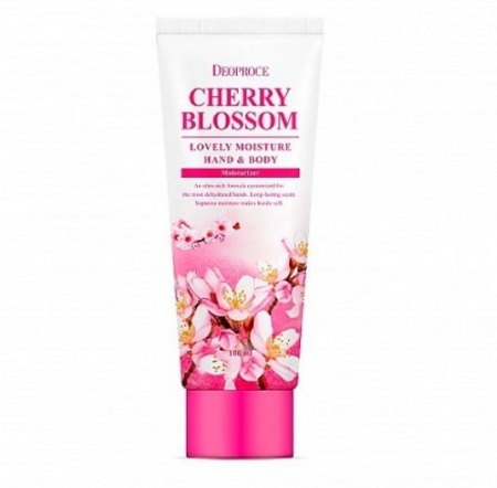 DEOPROCE Питательный крем для рук Цветущая вишня - Cherry Blossom Lovery Moisture Hand and Body