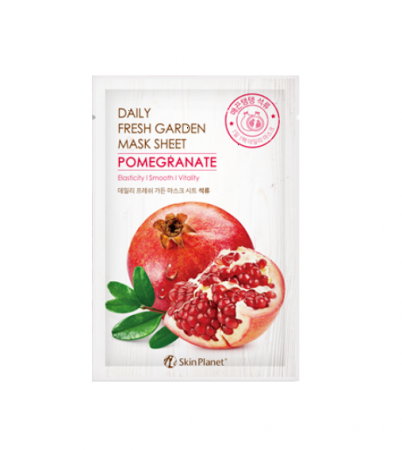 фото mijin маска тканевая с гранатом - daily fresh garden mask sheet pomegranate beauty
