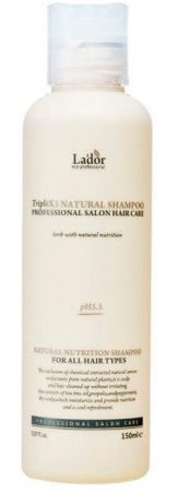 LA'DOR Шампунь с натуральными ингредиентами Triplex Natural Shampoo  (150 ml)