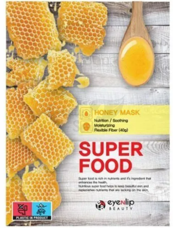 EYENLIP Маска для лица тканевая с экстрактом меда Super Food Mask 23мл