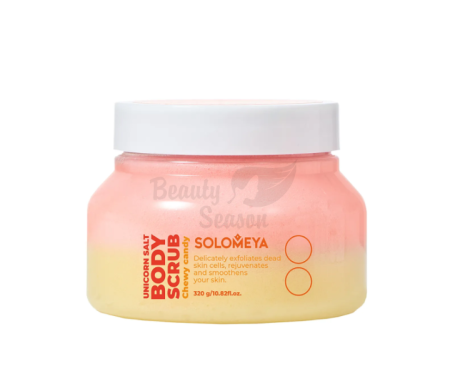 SOLOMEYA  Солевой скраб для тела Мармелад Unicorn salt body scrub Chewy candy 320 гр