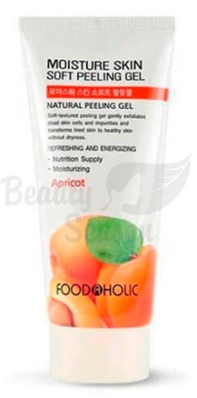 фото foodaholic гель-скатка для лица с абрикосом nature skin soft peeling gel apricot уход