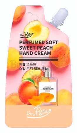 I'M PETIE Крем для рук с персиком Perfumed Soft Sweet Peach Hand Cream 20гр