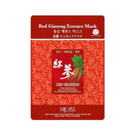 MIJIN Маска тканевая красный женьшень - Red Ginseng Essence Mask 23гр