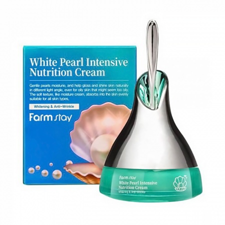 фотоFARMSTAY Питательный крем с белым жемчугом - White Pearl Intensive Nutrition Cream 50gr бьюти сизон