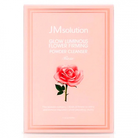 фото jmsolution тканевая маска с экстрактом дамасской розы glow luminous flower firming mask rose beauty