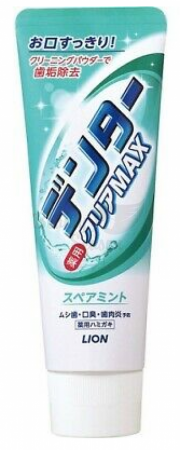 LION Зубная паста для защиты от кариеса с микропудрой Мята  - Dentor Clear Max Spearmint (Япония)