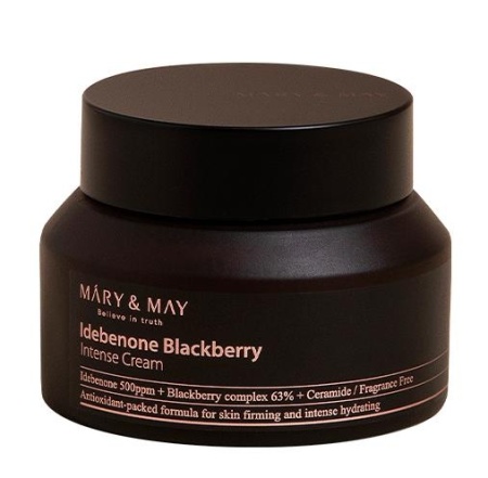 MARY&MAY Крем для лица антиоксидантный Идебенон и Ягоды Idebenone Blackberry Complex Intese Cream