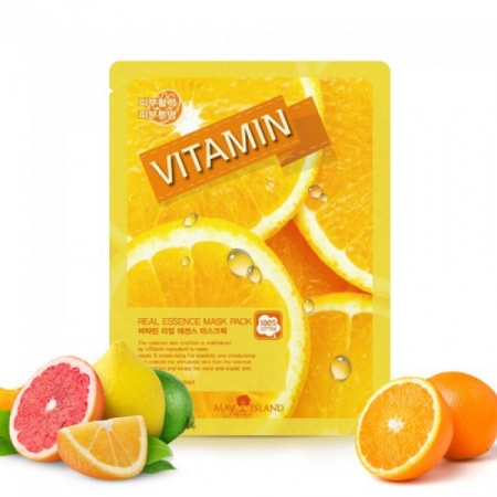 фото may island маска для лица витамин - vitamin real essence mask pack beauty