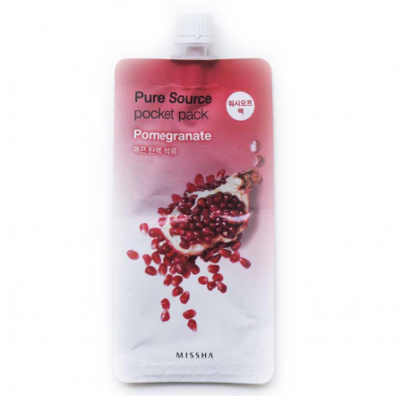 MISSHA Маска смываемая Гранат - Pure Source Pocket Pack  - Pomegranate