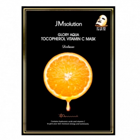 JMSolution Тканевая Маска для выравнивания тона Glory Aqua Tocopherol Vitamin C Mask