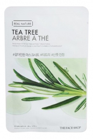 THE FACE SHOP Тканевая маска Чайное дерево - Real Nature Mask Sheet Tea Tree