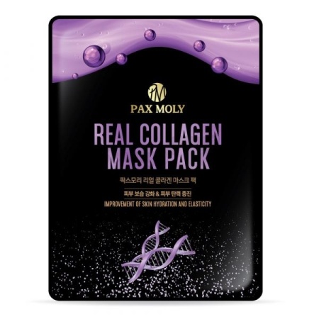 PAX MOLY Тканевая маска Коллаген Real Collagen Mask Pack 