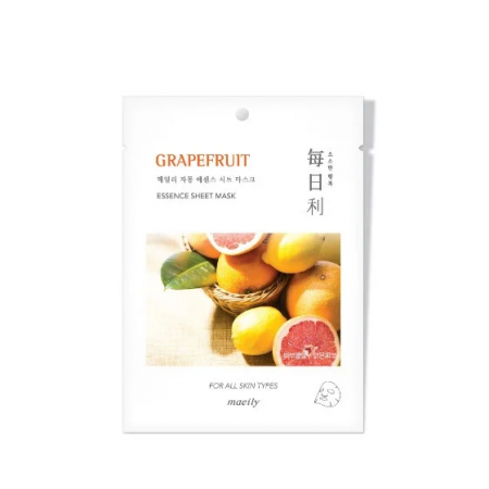 Maeily Тканевая маска c Грейпфрутом - Grapefruit Essence Sheet Nask