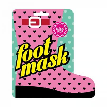 фото bling pop маска ног с маслом ши - shee butter healing foot mask beauty