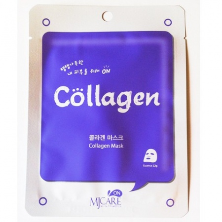 MIJIN Маска тканевая с коллагеном - Collagen mask pack, 22 гр