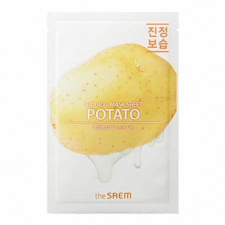 фото the saem маска тканевая с экстрактом картофеля - new natural potato mask sheet 21мл beauty