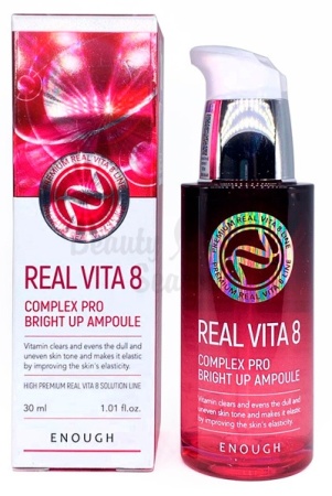 фотоENOUGH Сыворотка для лица с витаминами  Real Vita 8 Complex Pro Bright Up Ampoule бьюти сизон