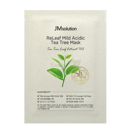 JMSolution Тканевая маска с экстрактом чайного дерева Releaf Mild Acidic Tea Tree Mask 