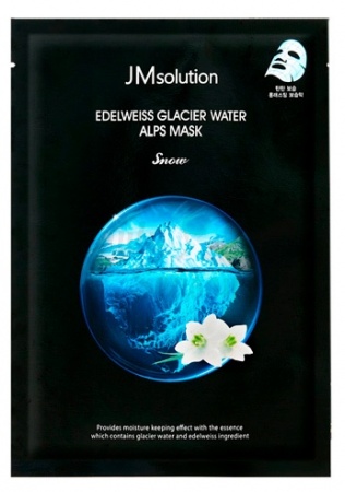 фото jmsolution маска с эдельвейсом и водой ледников edelweiss glacier water alps mask  beauty