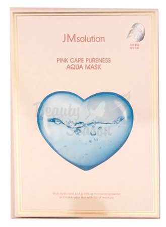 JMSolution Гипоаллергенная увлажняющая маска с гиалуроновой кислотой PINK Care Pureness Aqua Mask