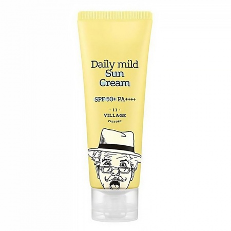 Village 11 Солнцезащитный крем для ежедневного использования-Daily Mild Sun Cream SPF50+ PA++++25ml