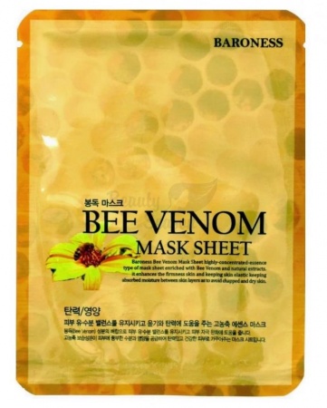 фото baroness тканевая маска с пчелиным ядом - bee benom mask sheet 21g beauty
