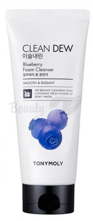 фото tony moly пенка для умывания - clean dew blueberry foam cleanser element