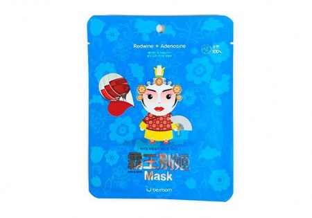 фото berrisom маска тканевая для лица peking opera mask series (queen) beauty