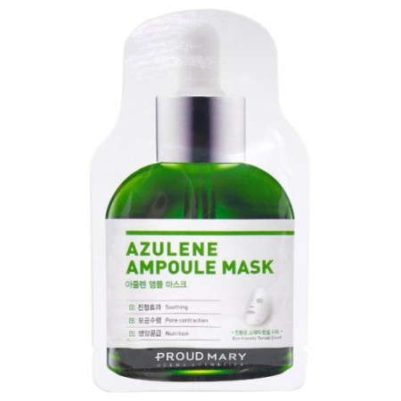 Proud Mary Ампульная маска с азуленом для чувствительной кожи - Azulene Ampoule Mask Pack 25 gr
