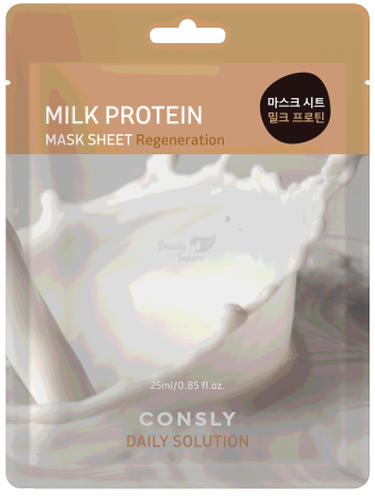 CONSLY Тканевая маска с молочными протеинами Milk Protein Daily Solution Mask Sheet Regeneration
