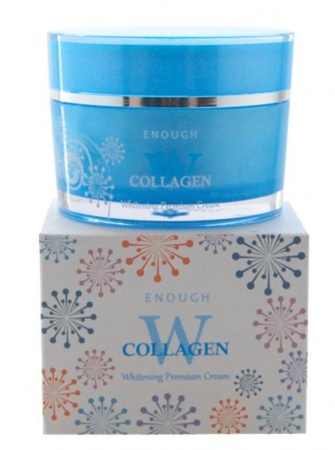 фотоENOUGH  Премиум - крем для лица осветляющий - Collagen Whitening Premium Cream, 50 гр. бьюти сизон