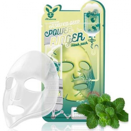 фото elizavecca  тканевая маска для лица с центеллой - centella asiatica deep power ringer mask pack beauty