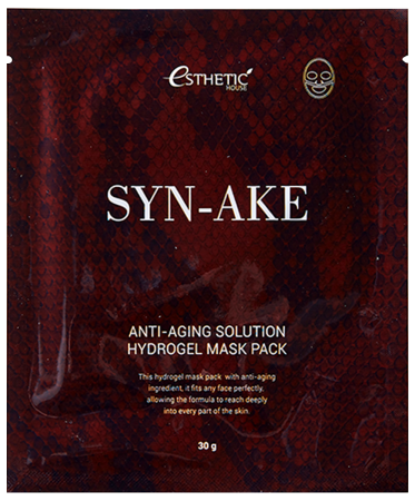 фото esthetic house гидрогелевая маска со змеиным ядом - syn-ake hydrogel mask pack beauty