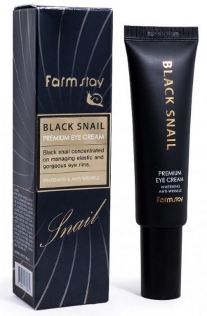 FARMSTAY Крем для век с экстрактом чёрной улитки  Black Snail Premium Eye Cream