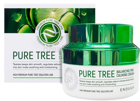 фотоENOUGH Крем для лица с экстрактом чайного дерева Pure Tree Balancing Pro Calming Cream бьюти сизон