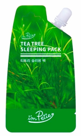 фото i'm petie ночная маска с экстрактом чайного дерева tea tree sleeping pack beauty