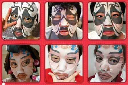 фото berrisom маска тканевая для лица peking opera mask series (king) beauty