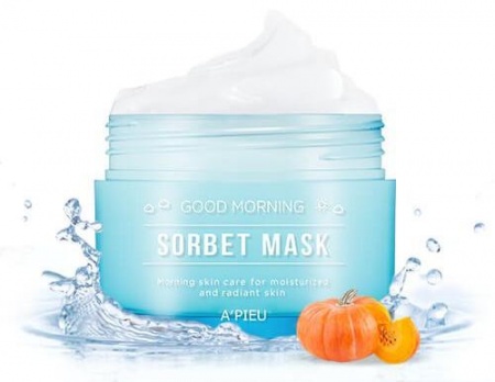 фото a'pieu утренная увлажняющая маска для лица - good morning sorbet mask, 105ml beauty